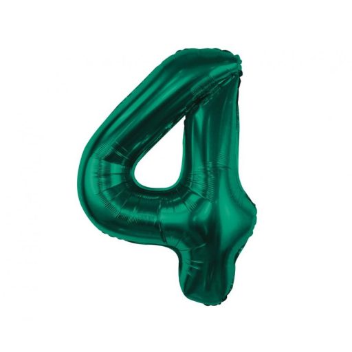 Number B&C Bottle Green Green number 4 foil balloon 85 cm