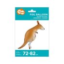 Kangaroo Kangaroo walking foil balloon 82 cm