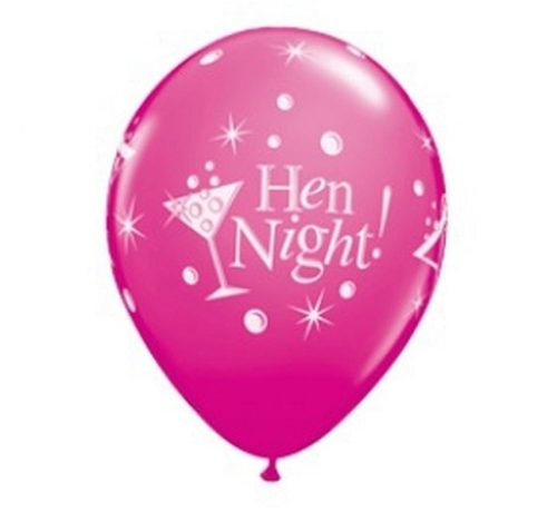 Hen Party Hen Night air-balloon, balloon 6 pcs 12 inch (30cm)