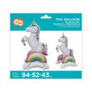 Unicorn Rainbow 3D Foil Balloon 94 cm