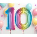 Number Rainbow Colored number 1 foil balloon 92 cm