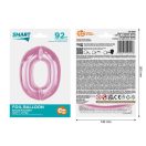 Number Light Pink Pink Number 0 Foil Balloon 92 cm