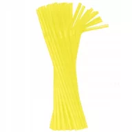 Colour Yellow plastic straw 50 pcs