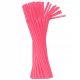 Colour Pink plastic straw 50 pcs