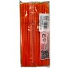 Colour Orange plastic straw 50 pcs