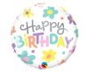 Happy Birthday Retro Daisies foil balloon 46 cm