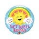 Get Well Soon Sunny foil balloon 46 cm