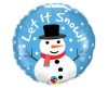 Let it snow Snowman Foil Balloon 46 cm