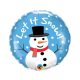 Let it snow Snowman Foil Balloon 46 cm