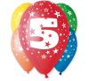 Happy Birthday 5 Star air-balloon, balloon 5 pcs 12 inch (30cm)