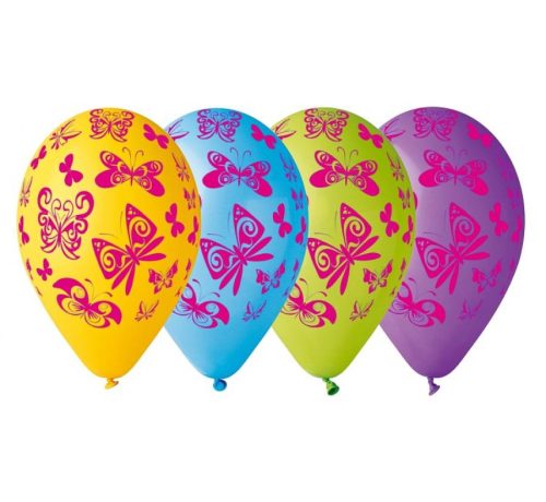 Butterflies, Butterfly air-balloon, balloon 5 pcs 12 inch (30cm)