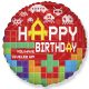 Lego pattern Happy Birthday Bricks foil balloon 46 cm ((WP))
