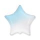 White-Blue Star foil balloon 50 cm ((WP))