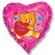Love Teddy foil balloon 46 cm ((WP))