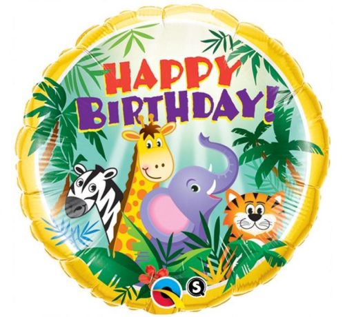 Happy Birthday Jungle, Jungle foil balloon 46 cm