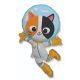 Astronaut kitten Spacecat foil balloon 61 cm ((WP))