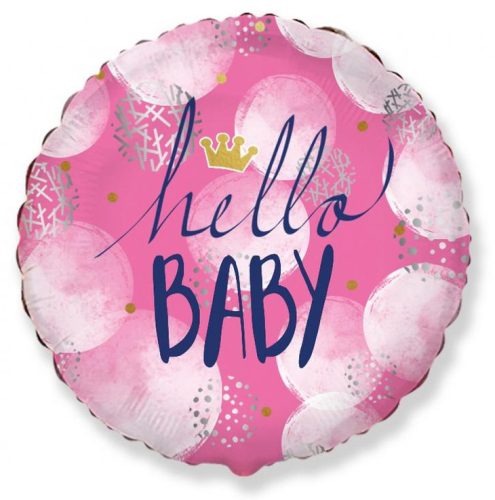 Hello Baby Girl foil balloon 48 cm