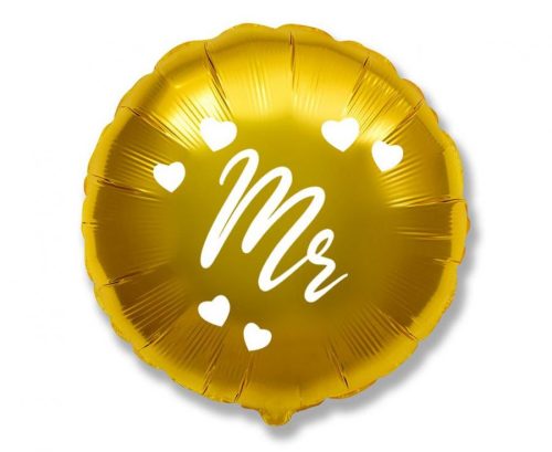 Gold, Gold Mr foil balloon 46 cm ((WP))