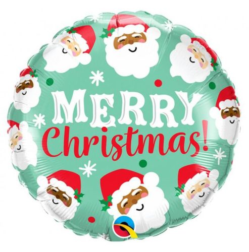 Christmas Santas foil balloon 46 cm