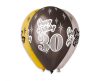 Happy Birthday 30 metallic air-balloon, balloon 6 pcs 12 inch (30 cm)