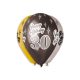 Happy Birthday 30 metallic air-balloon, balloon 6 pcs 12 inch (30 cm)