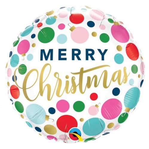 Christmas Dots foil balloon 46 cm