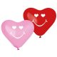 Smiling Hearts, Heart air-balloon, balloon 5 pieces 10 inch (25 cm)