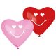 Smiling Hearts, Heart air-balloon, balloon 5 pieces 10 inch (25 cm)