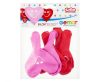 Smiling Hearts, Heart air-balloon, balloon 5 pieces 10 inch (25 cm)