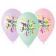 Happy Birthday Serpentine air-balloon, balloon 5 pcs 13 inch (33cm)