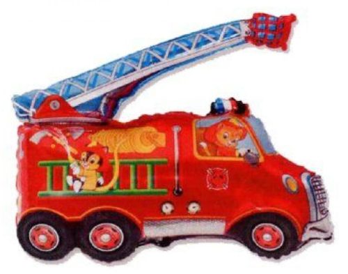 Fire Truck Fire Car foil balloon 36 cm ((WP))