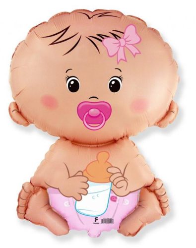 Baby Girl Pink foil balloon 36 cm ((WP))