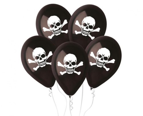 Skull air-balloon, balloon 5 pieces 12 inch (30 cm)