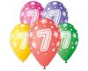 Happy Birthday 7 Star air-balloon, balloon 5 pieces 13 inch (33 cm)