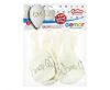 Love White air-balloon, balloon 5 pieces 13 inch (33 cm)