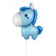Horses Blue foil balloon 36 cm ((WP))