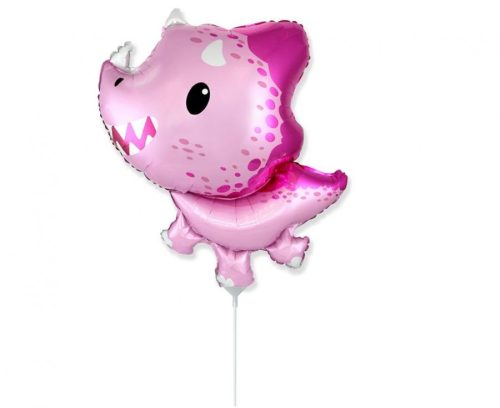 Dinosaur Triceratops Pink foil balloon 36 cm ((WP))