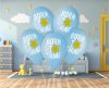 Born to Shine Blue air-balloon, balloon 5 pieces 13 inch (33 cm)