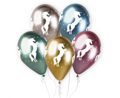 Unicorn Shiny, Unicorn air-balloon, balloon 5 pieces 13 inch (33 cm)