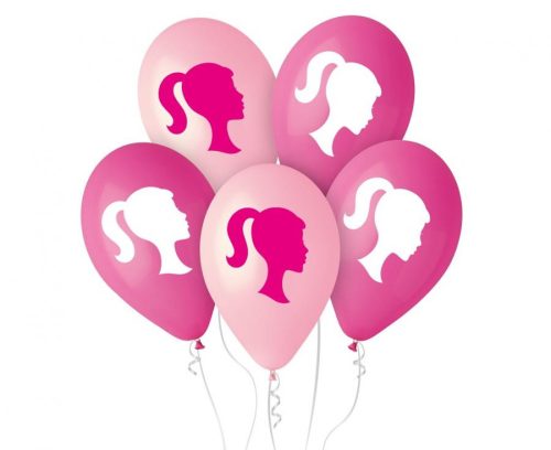 My Pink World Ponytail, Princess air-balloon, balloon 5 pieces 12 inch (30 cm)