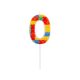 Colour Pick Blocks Building block number 0 candle, number candle