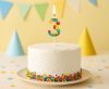 Colour Pick Blocks Building block number 3 candle, number candle
