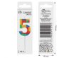 Colour Pick Blocks Building block number candle, birthday candle - number 5