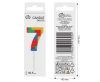 Colour Pick Blocks Building block number 7 cake candle, number candle