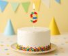 Colour Pick Blocks Building Block 9 Candle, Number Candle