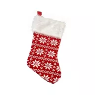 Christmas Red Snowflake Fireplace Stocking, Boot 41 cm