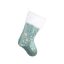 Christmas Frosty Blue Reindeer fireplace stocking, boot 49 cm