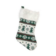 Christmas Trees wooden fireplace stocking, boot 41 cm