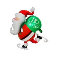 Christmas Santa Skating i foil balloon 64 cm