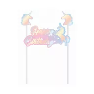 Unicorn Holographic Shine cake decoration